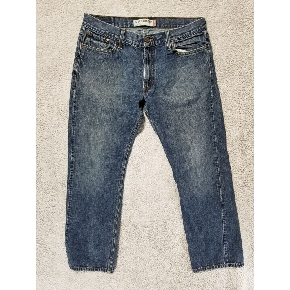 LEVI LEVIS‎ 514 SLIM STRAIGHT MENS JEANS SIZE 31 X 32  RED TAB